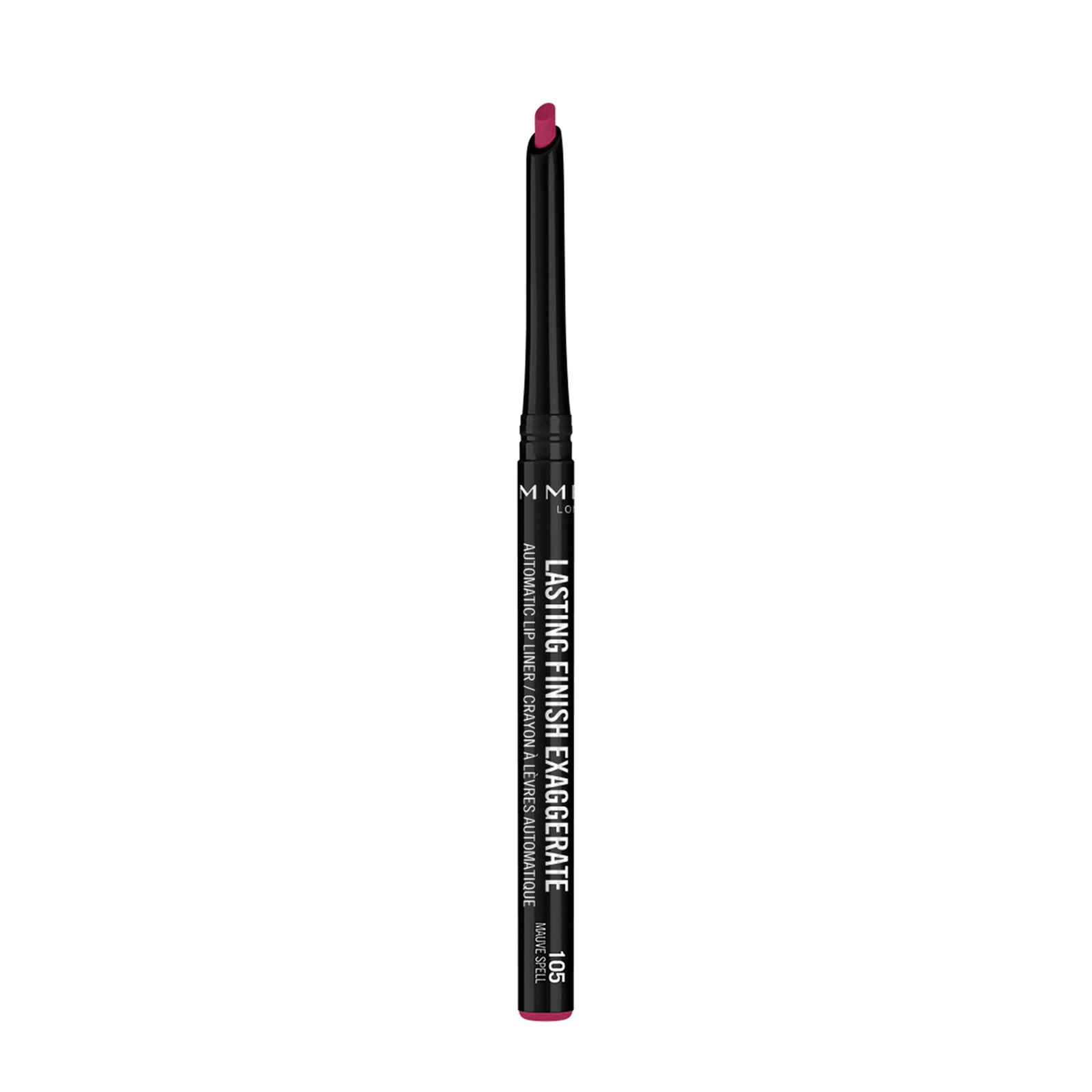 Rimmel London Lasting Finish Exaggerate Automatic Lip Liner, Shade 105 Mauve Spell, 0.25 g - 0.008 oz