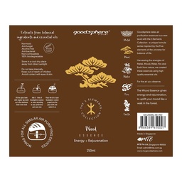 Goodsphere Aroma Essence The 5 Elements Collection, Wood, 250ml, GS-250ML-5E-WD