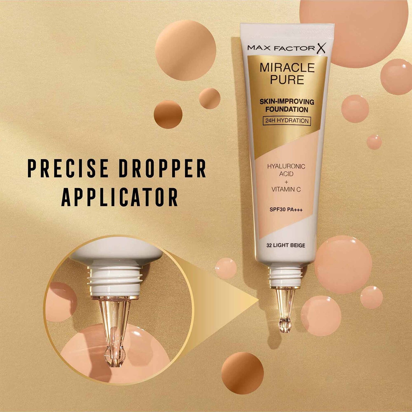 Max Factor Miracle Liquid Foundation 45, Warm Almond, 30 ml