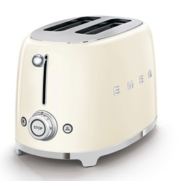 Smeg 2 Slice Toaster TSF01CRUK Cream