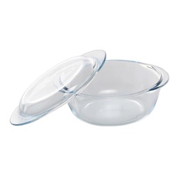 Pyrex Round Glass Dish / Casseroles With Lid 3Pcs Set (2.3L ,1.6L & 1L) 912S637