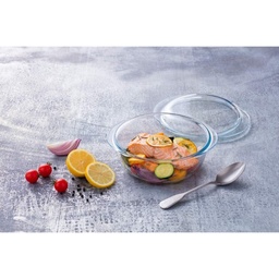 Pyrex Round Glass Dish / Casseroles With Lid 3Pcs Set (2.3L ,1.6L & 1L) 912S637