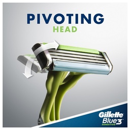 Gillette Blue3 Sensitive Care Men's Disposable Razors 3 pcs