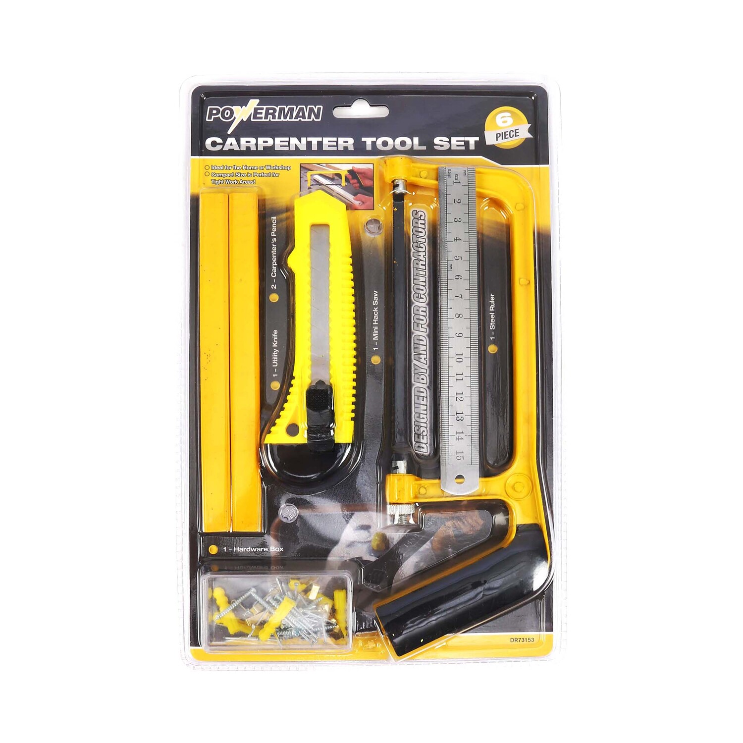 Powerman Carpenter Tool Set 6pcs DR 73153 Online at Best Price Lulu UAE