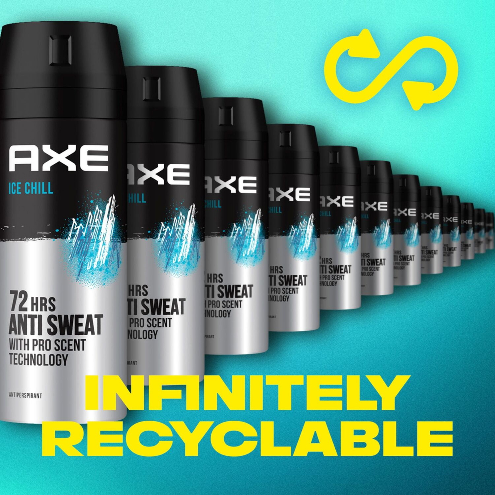 Axe Ice Chill 72 Hours Anti-Sweat Anti-Perspirant Deodorant Spray For Men 150 ml