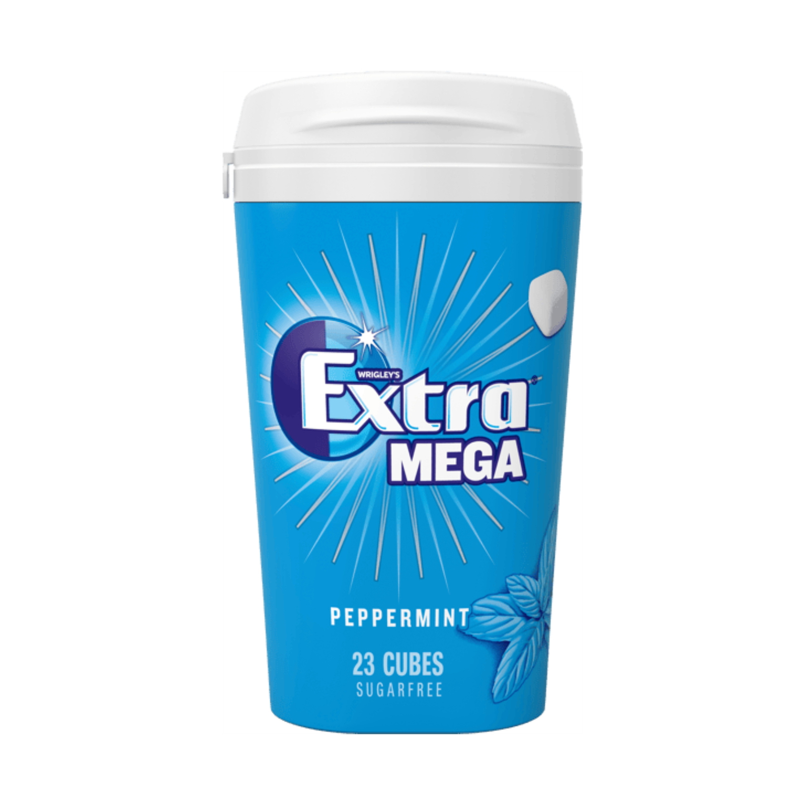Wrigley's Extra Mega Sugar Free Peppermint Cubes Gum 23 pcs