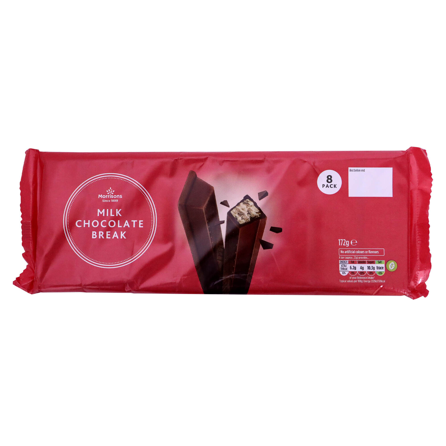 Morrisons Milk Chocolate Break 172 g