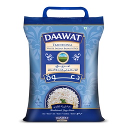 Daawat Traditional White Indian Basmati Rice 5 kg