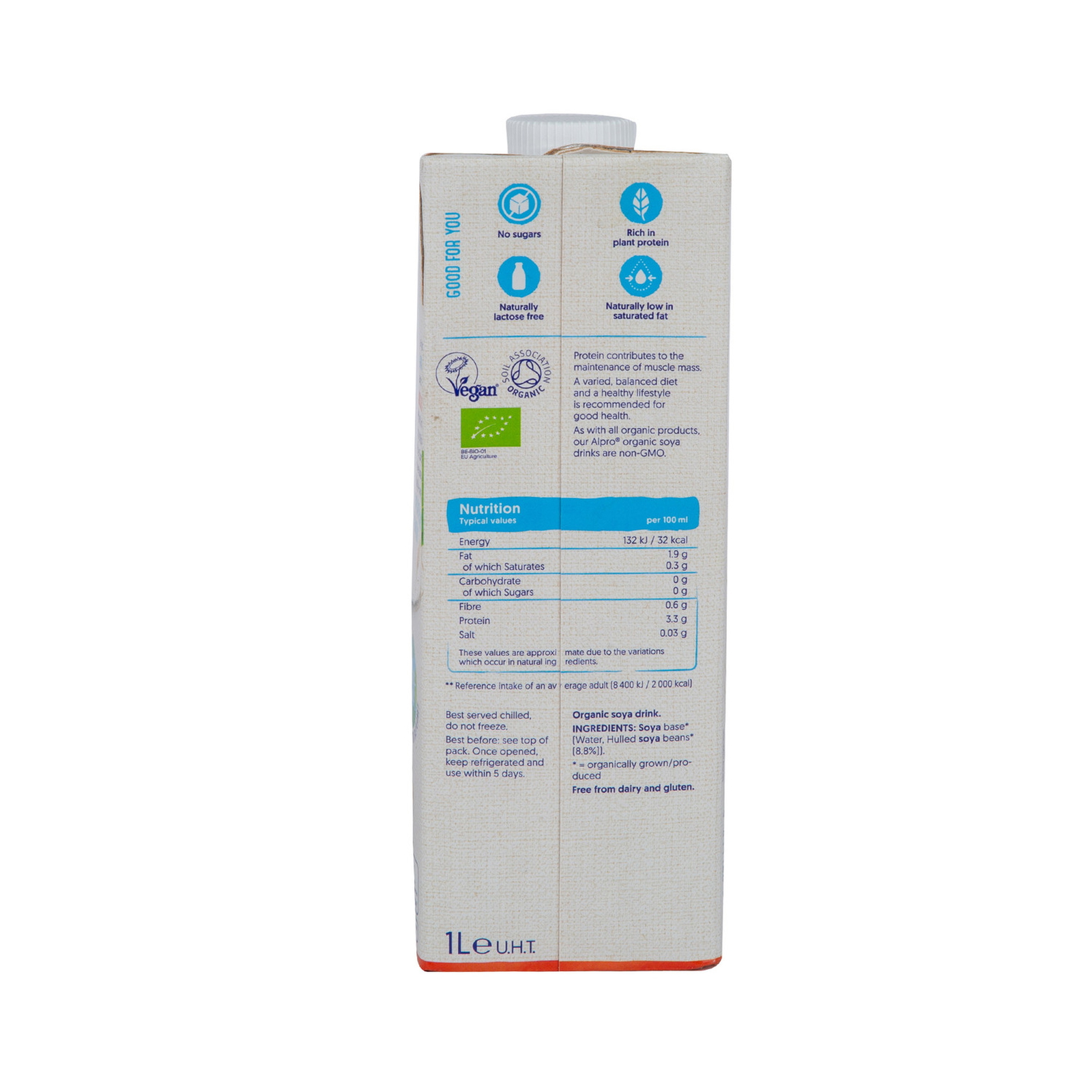 Alpro Organic Soya Milk 1 Litre