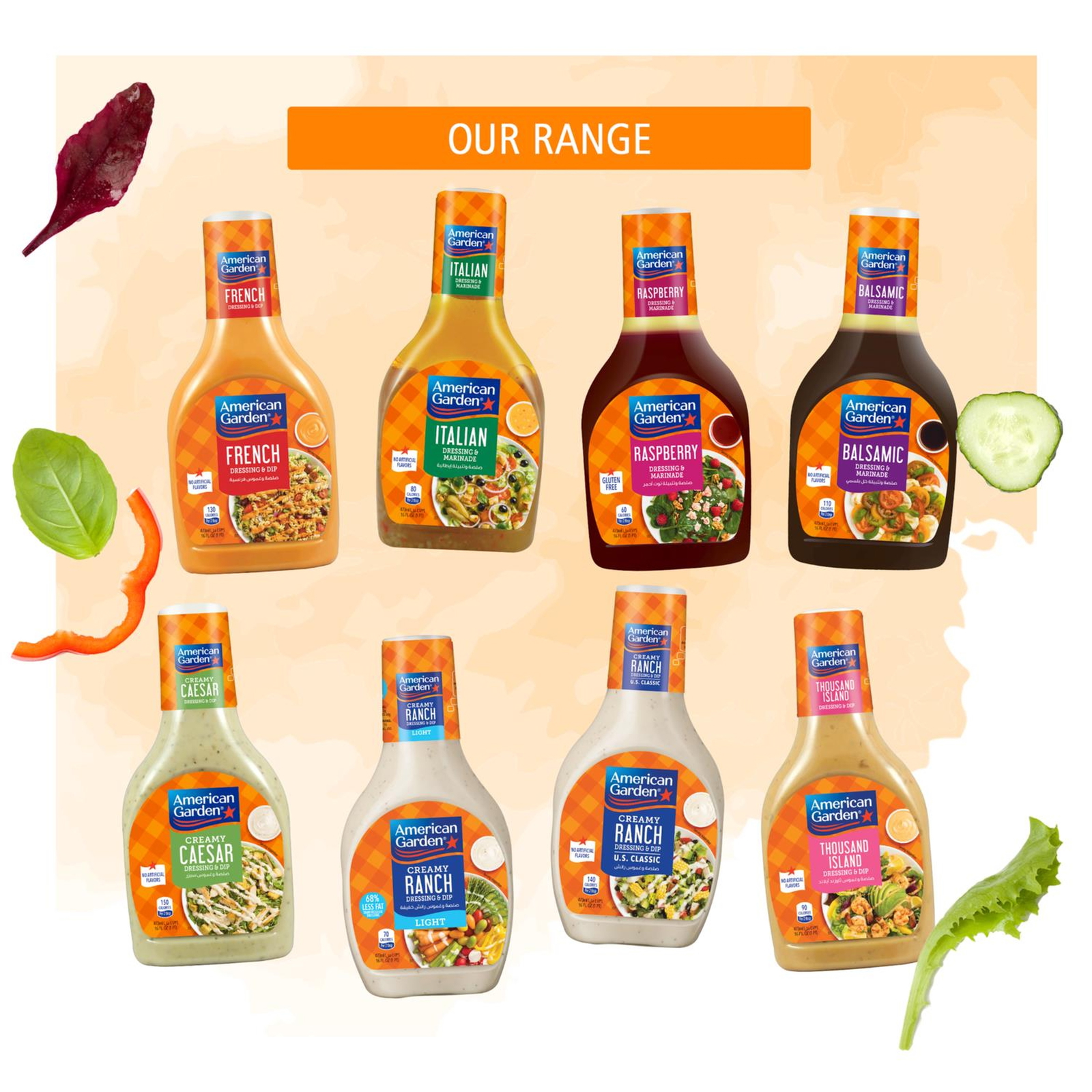 American Garden Gluten-Free Dairy-Free Italian Dressing & Marinade 473 ml