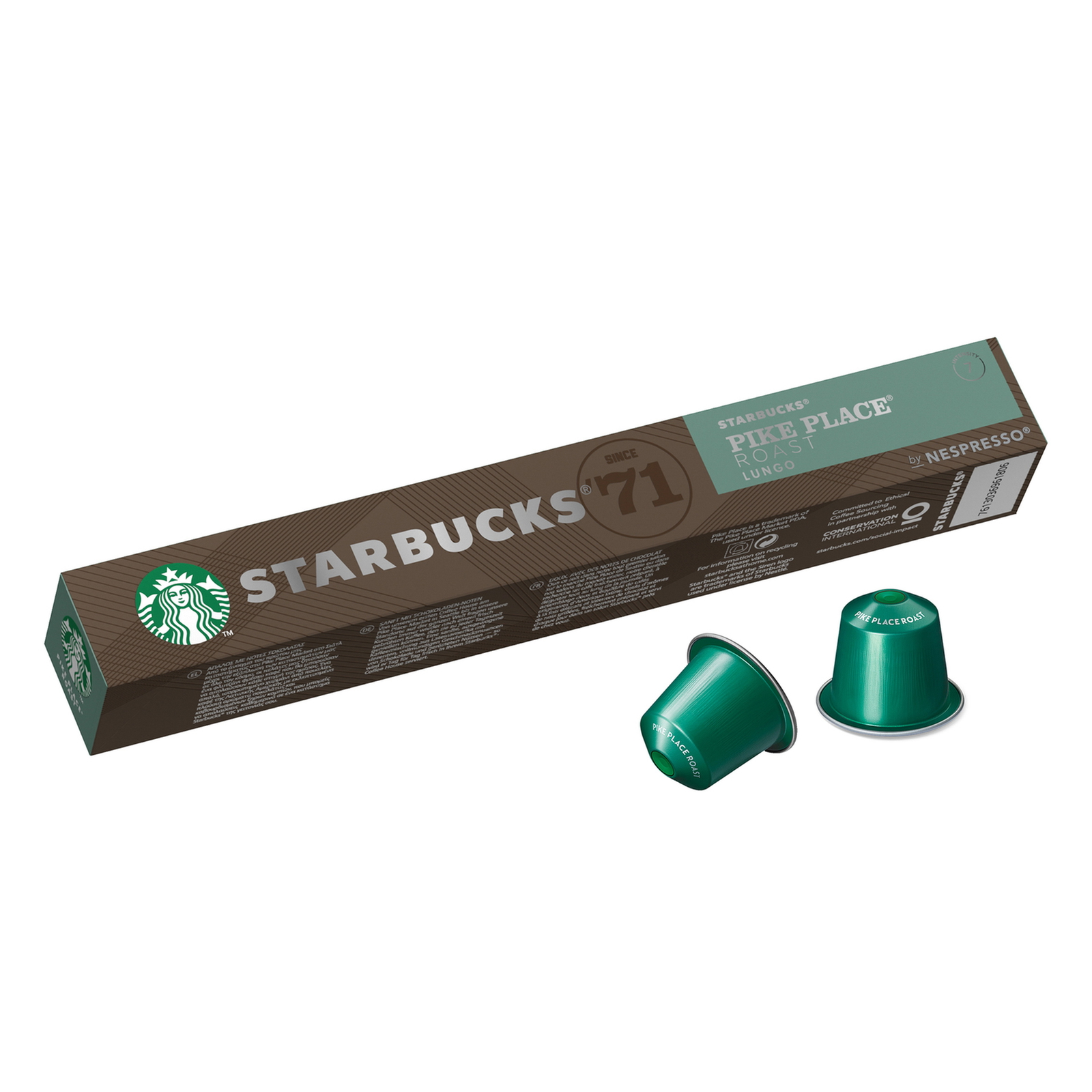 Starbucks Pike Place Roast by Nespresso Medium Roast Coffee Capsules 10pcs