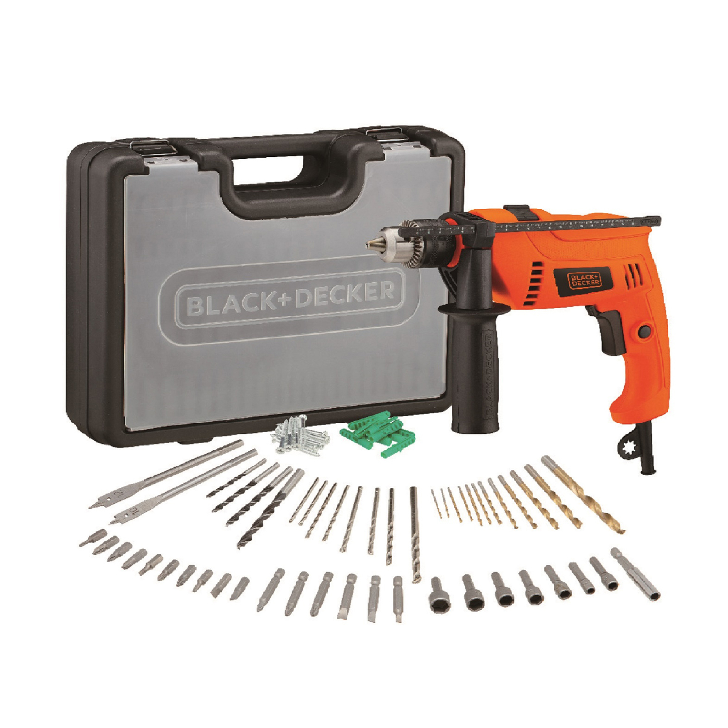 Black Decker Hammer Drill with Variable Speed HD650 Accessories 50pcs Online at Best Price Lulu Kuwait
