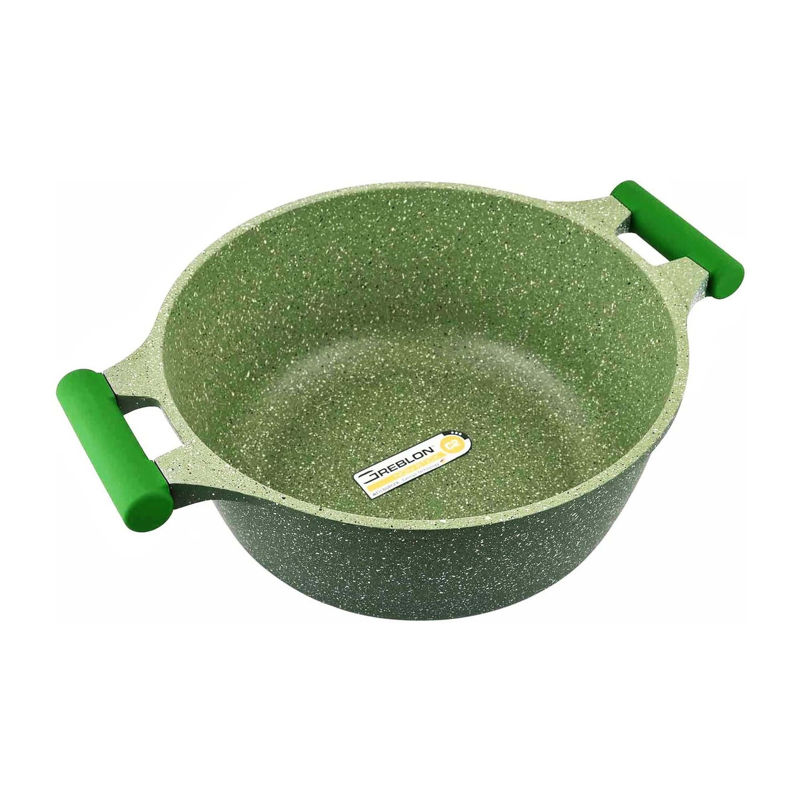 Prestige Essentials Granite Non-Stick Cast Aluminium Casserole with Lid, 20 cm, Green, PR81108