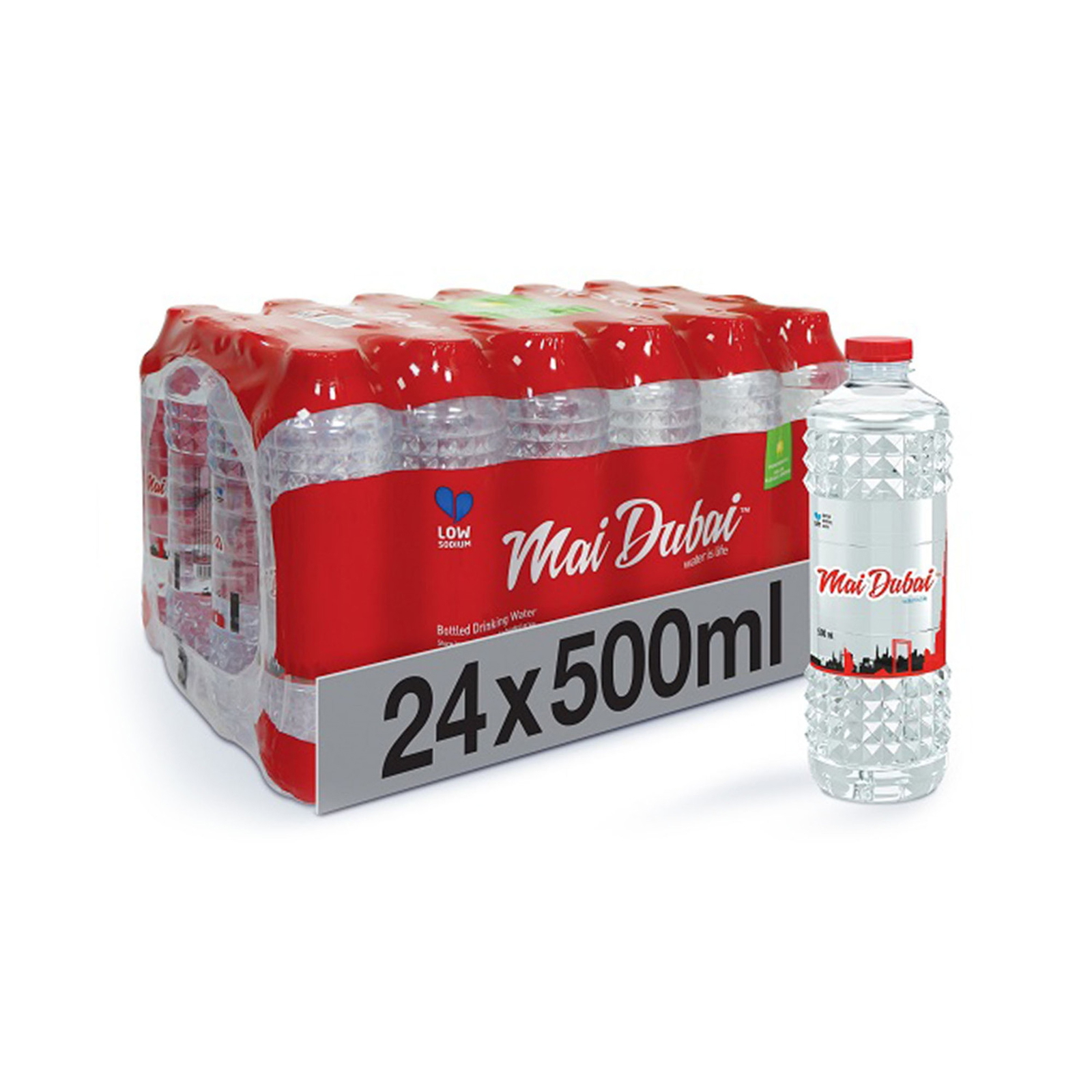 Mai Dubai Bottled Drinking Water 24 x 500 ml