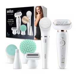 Braun Silk-Epil 9 SES9300 3D Beauty Set Wet & Dry Epilator With 8 Extras