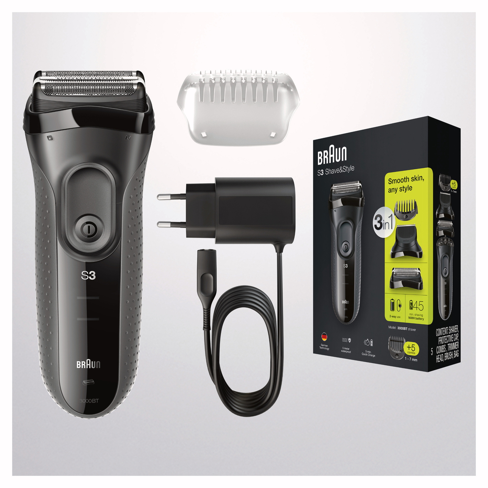 Braun Series 3 Rechargeable Electric Shaver 100- 240V 50