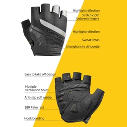 ROCKBROS Half Finger Cycling Gloves S247-Large
