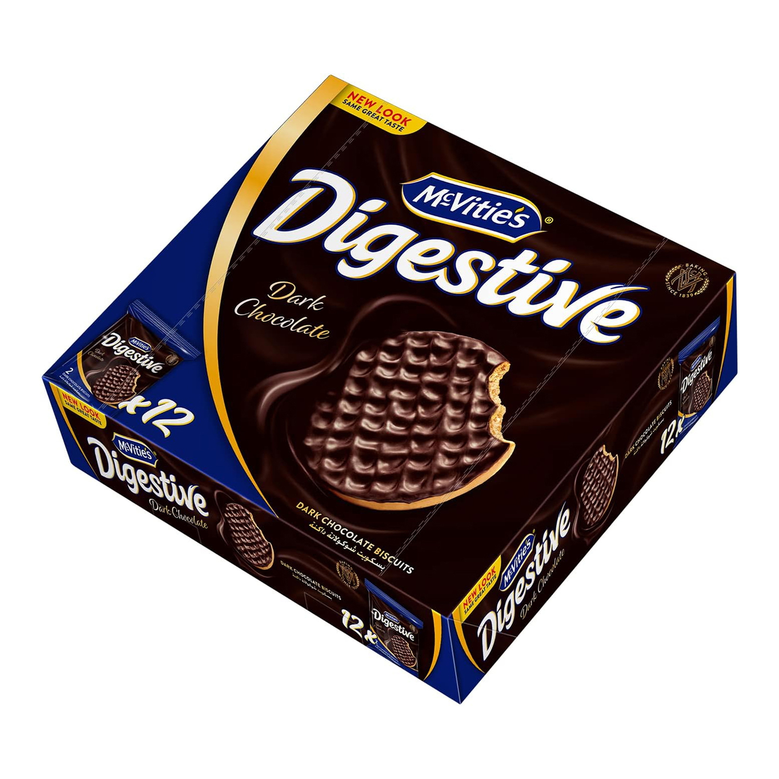 McVitie's Digestive Dark Chocolate Biscuit 12 x 33.3 g