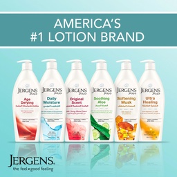Jergens Daily Moisture With Silk Proteins And Citrus Extracts Dry Skin Moisturizer Body Lotion Value Pack 2 x 400 ml