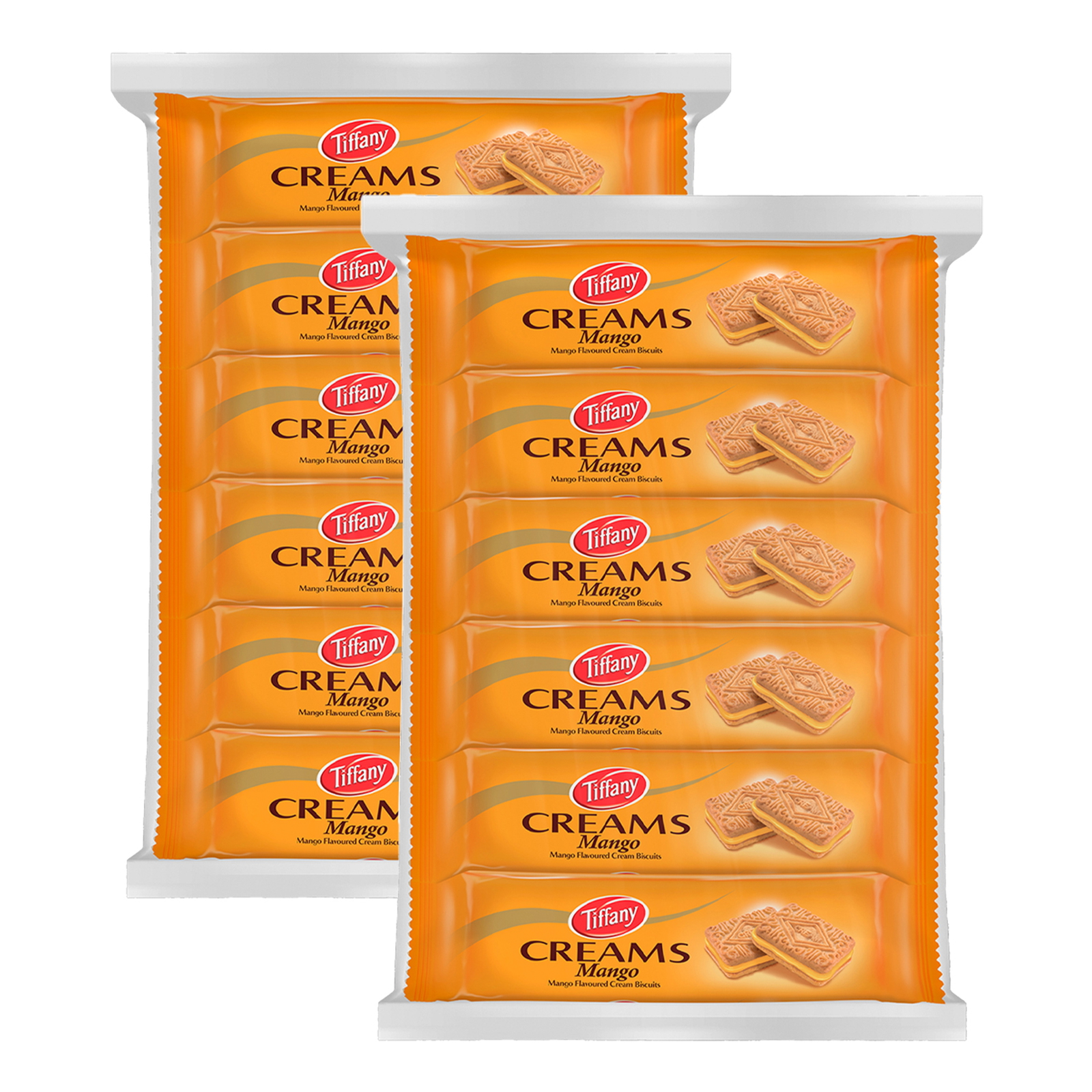 Tiffany Creams Mango Cream Sandwich Biscuits 24 x 80 g